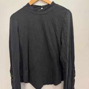 We The Free Charcoal Long Sleeve Top